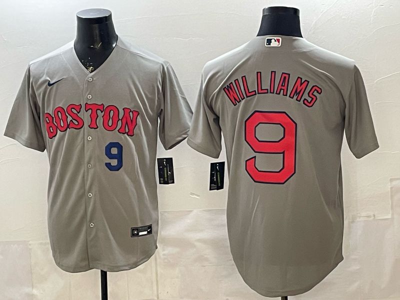 Men 2026 Boston Red Sox #9 Williams Grey Game Nike MLB Jersey style 002->boston red sox->MLB Jersey